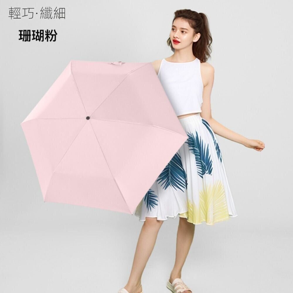 日式碳纖維輕量羽毛傘 98g超輕折疊傘 輕量傘 晴雨傘 玫瑰唯美 遮陽傘 摺疊傘 防曬傘 送禮-圖片-9