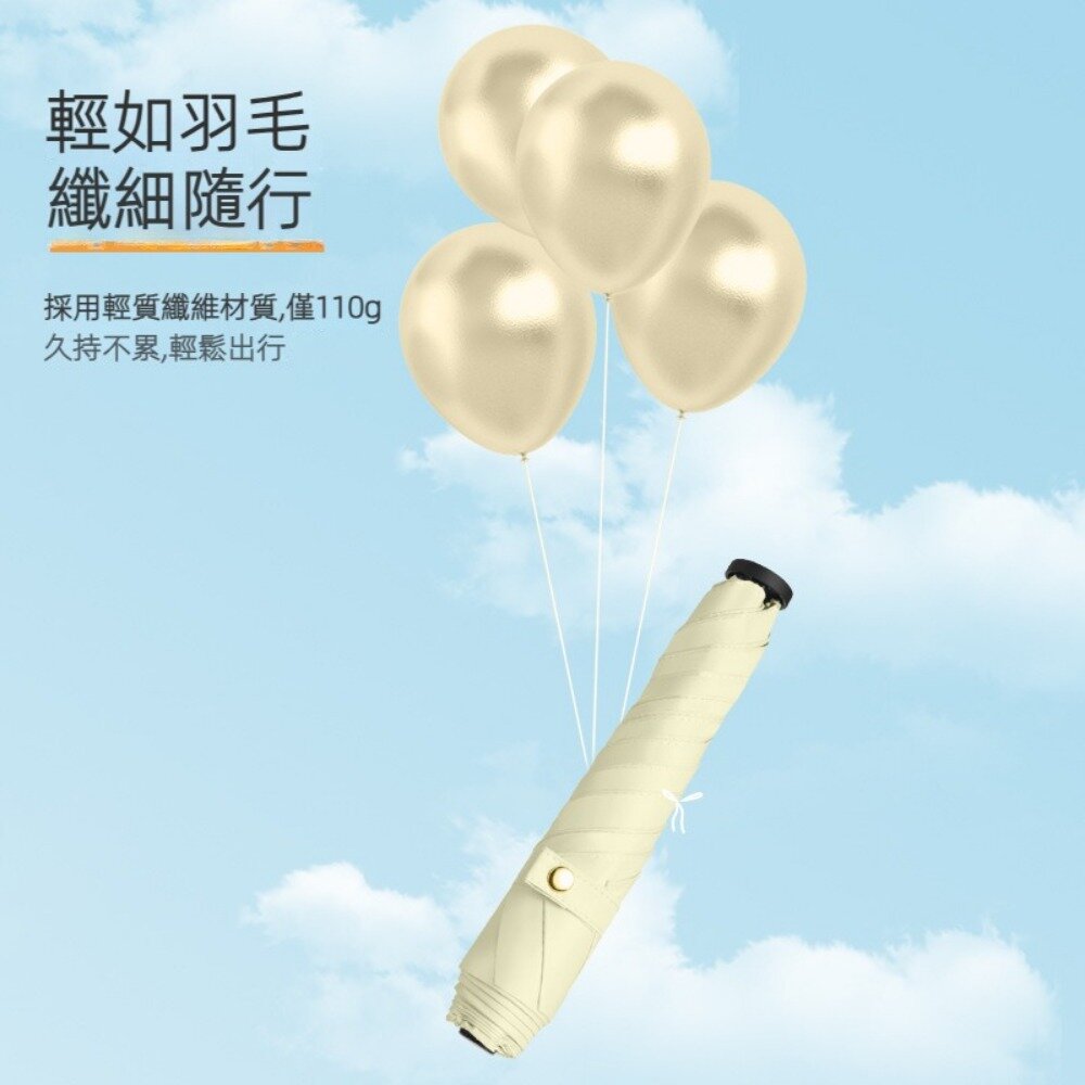 碳纖維輕量羽毛傘 110g超輕折疊傘 晴雨傘 遮陽傘 摺疊傘 輕量傘 防曬傘 送禮-圖片-8