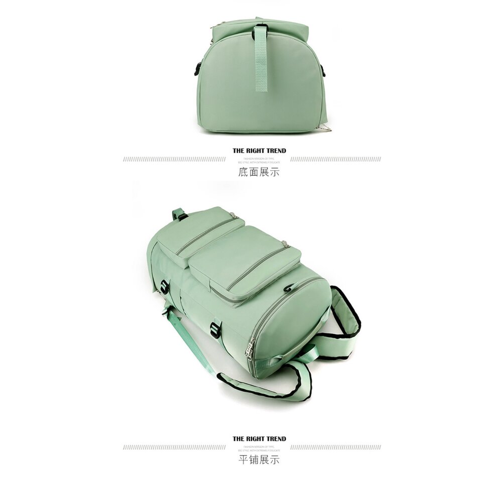 乾濕分離健身旅行包 後背包 旅行袋 大容量行李袋 登機包 瑜珈包 斜背後背手提包 送禮-圖片-10
