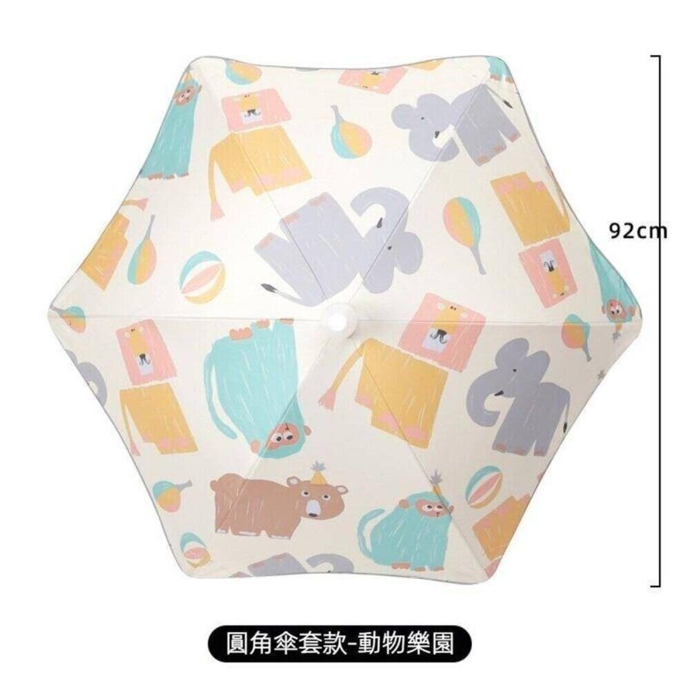 傘套款兒童圓角長柄傘 兒童安全雨傘 防水伸縮傘套 夜間反光 防戳園角 黑膠防曬 小學幼稚園 送禮-圖片-10
