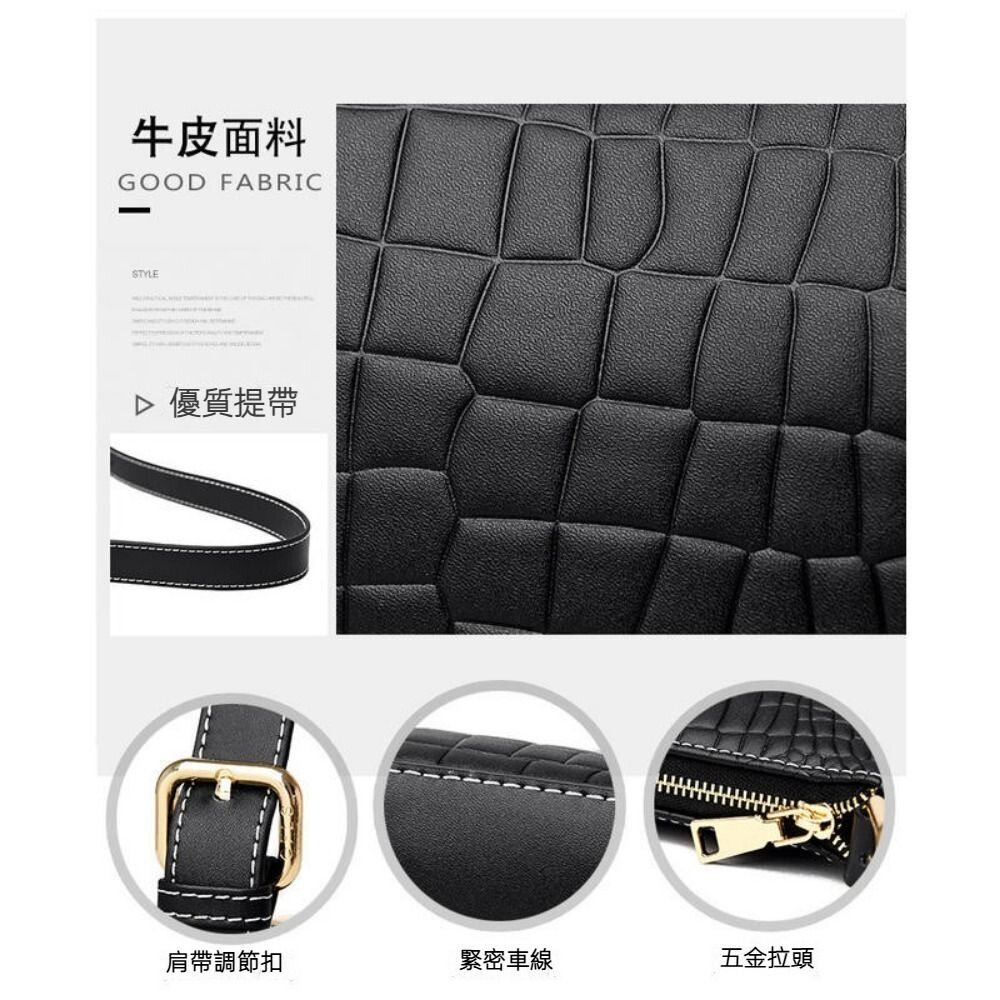 真皮時尚腋下包 單肩包 時尚潮流 細背帶百搭小方包 送禮-圖片-2