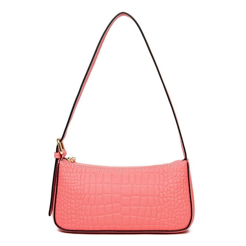 真皮時尚腋下包 單肩包 時尚潮流 細背帶百搭小方包 送禮-圖片-11