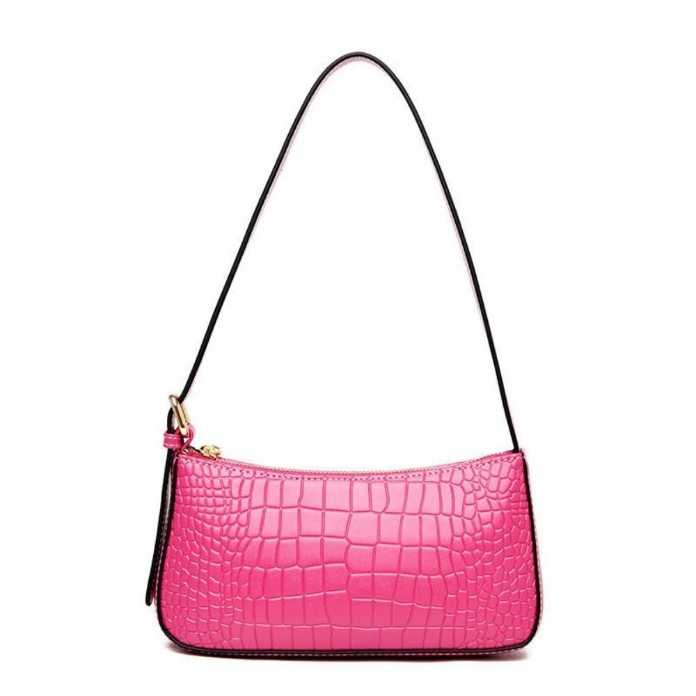 真皮時尚腋下包 單肩包 時尚潮流 細背帶百搭小方包 送禮-圖片-9