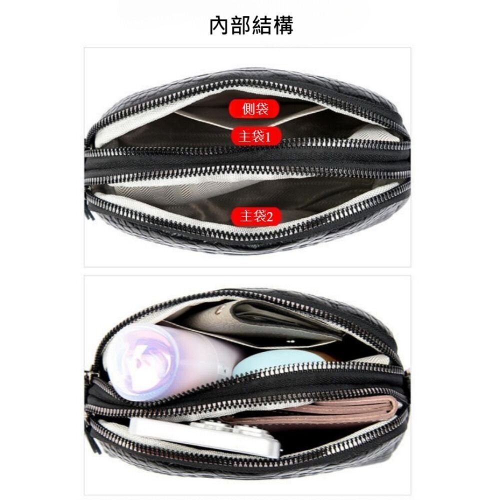 個性真皮鱷紋斜背包 斜挎包 小包包 2024新款 單肩小挎包 時尚真皮包 手拿包 送禮-圖片-3