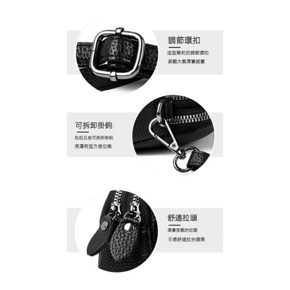 時尚真皮菱格紋單肩包 斜挎小包包 軟皮手拿包 時尚百搭 休閒手拿包 頭層牛皮 斜挎包女 送禮-圖片-10