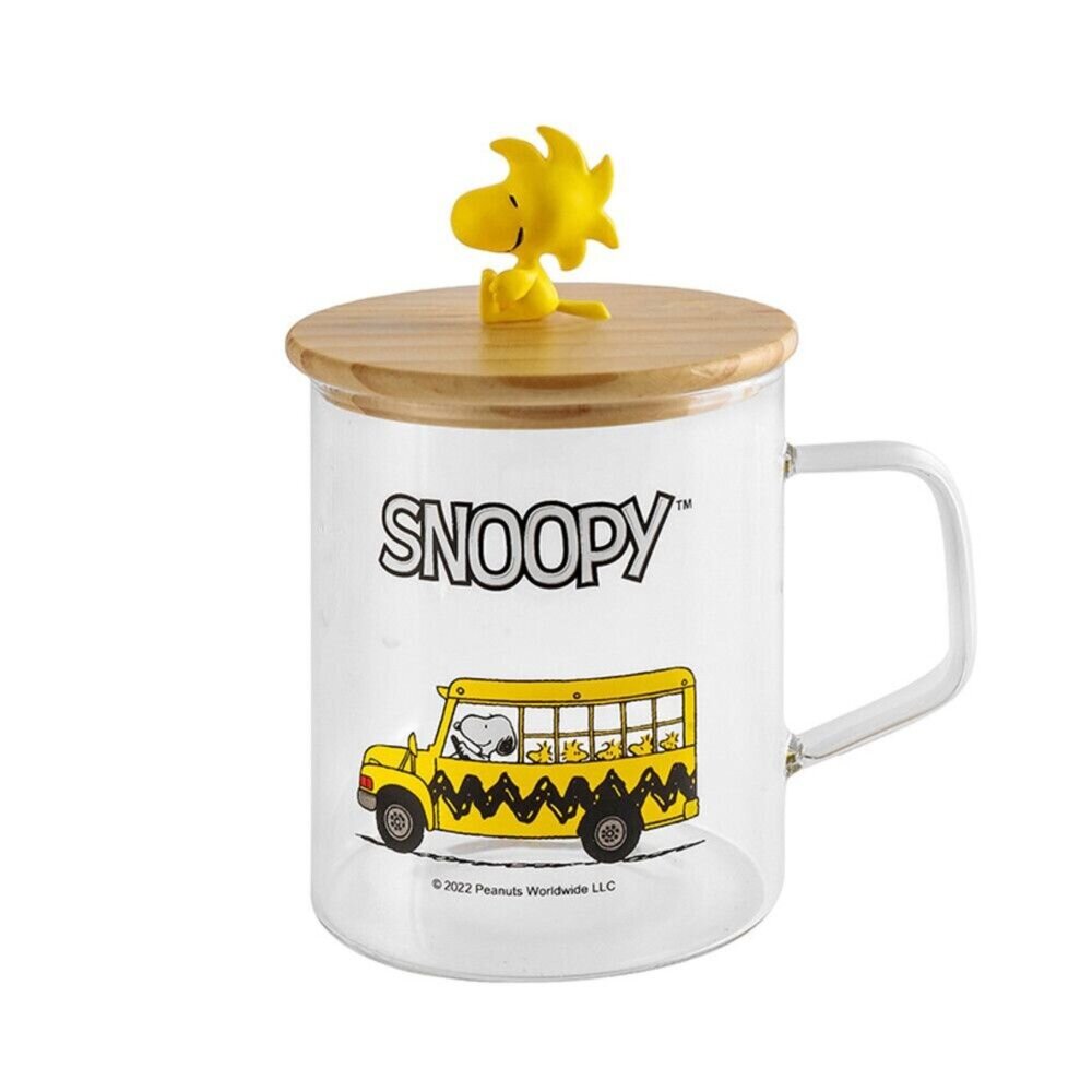 史努比帶蓋馬克杯 陶瓷杯 辦公室水杯 咖啡杯 Snoopy平行輸入 交換禮物 送禮-圖片-9