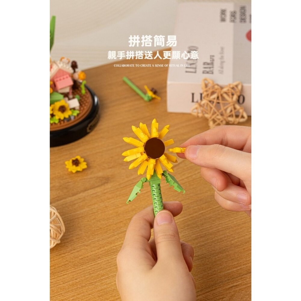 手作永生花禮 療癒系桌面擺飾 手工DIY花藝拼裝 創意禮物 真心意手作禮物 送禮-圖片-3