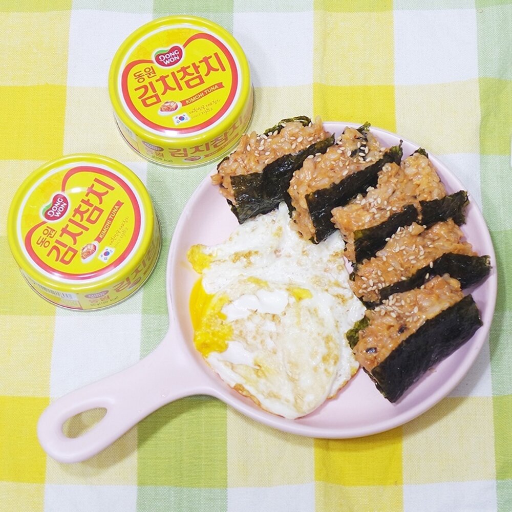 韓國DONGWON東遠鮪魚罐頭 100g 減醣料理 漢堡 早餐 魚油 健身 送禮-圖片-3