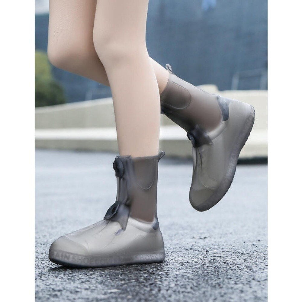 高筒防水鞋套 雨鞋套 防水防滑 加厚耐磨 TPE材質 防雨 男女通用  雨靴腳套 送禮-圖片-5