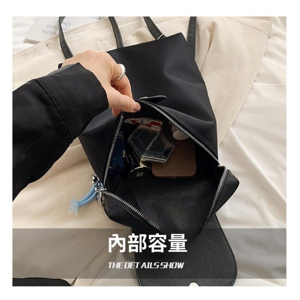 時尚耐磨雙肩小背包 女包 雙肩包 後背包 黑色包包 學生包 通勤包 休閒包 送禮-圖片-2