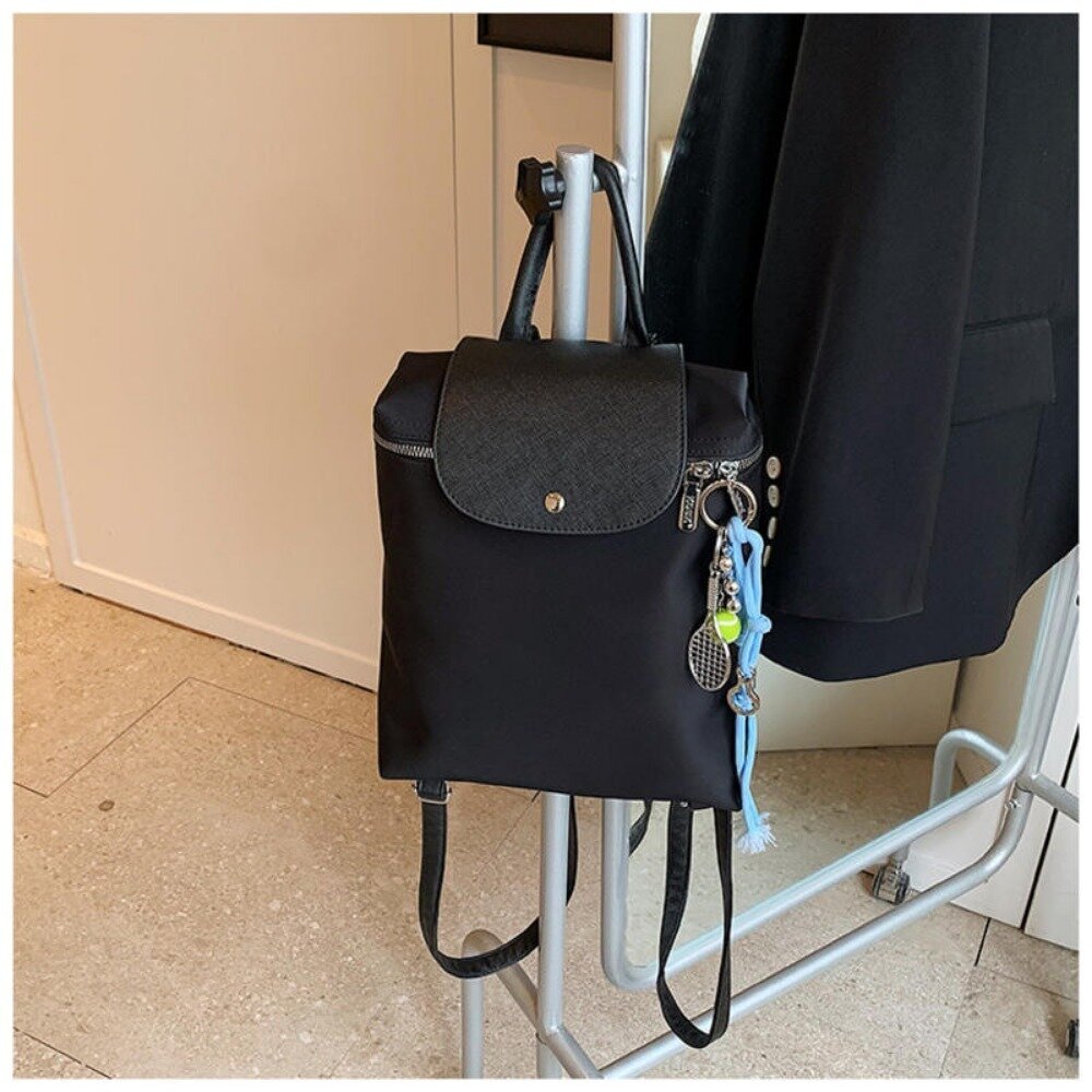 時尚耐磨雙肩小背包 女包 雙肩包 後背包 黑色包包 學生包 通勤包 休閒包 送禮-圖片-5