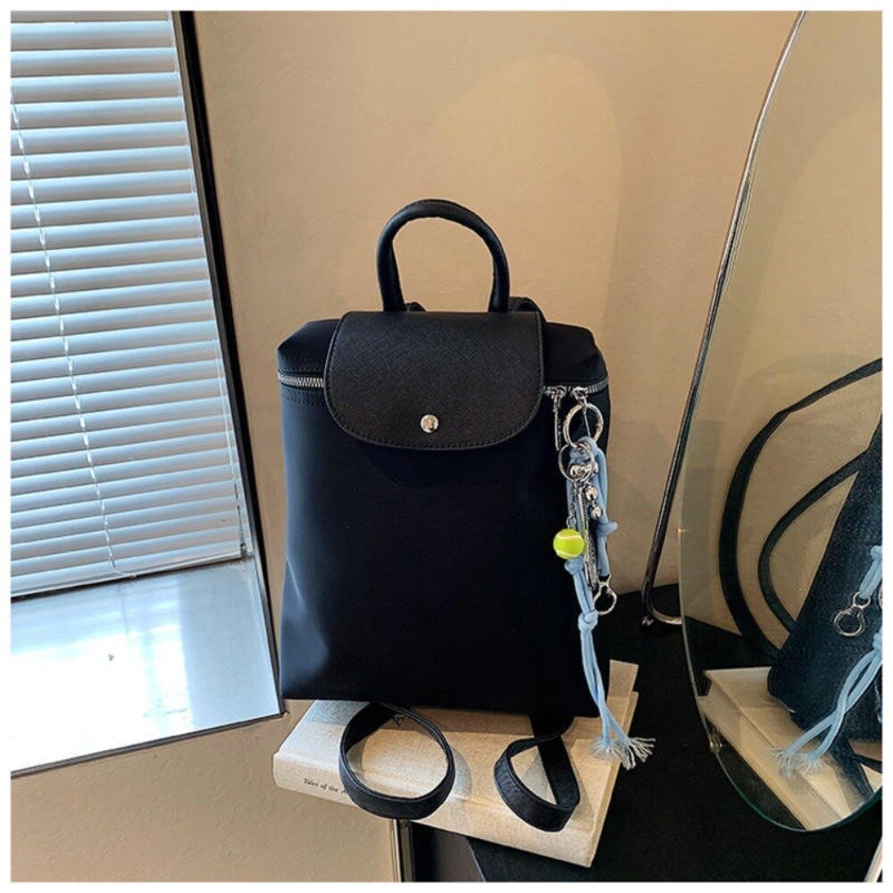 時尚耐磨雙肩小背包 女包 雙肩包 後背包 黑色包包 學生包 通勤包 休閒包 送禮-圖片-7