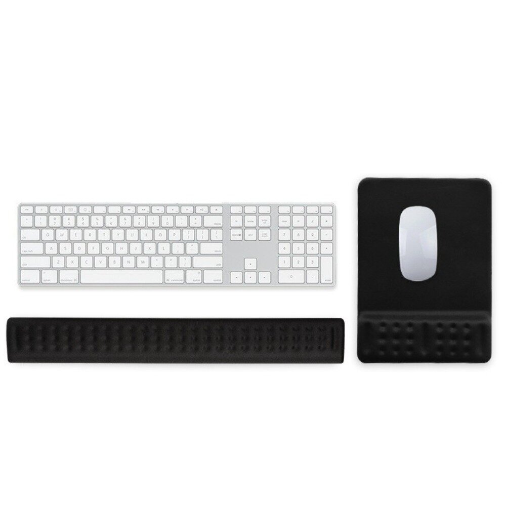 護腕鍵盤滑鼠手托組 人體工學 記憶棉 護腕墊 電腦周邊配件 鍵盤手托 滑鼠墊 辦公用品 電競周邊 送禮-圖片-4