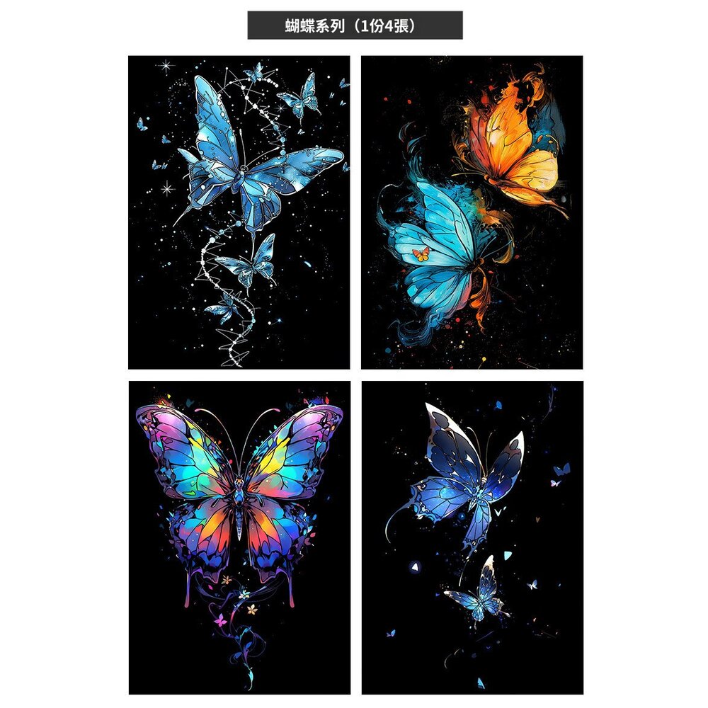 炫彩夜光刮畫 躍鹿 DIY手作組 刮刮畫 紓壓療癒 蝴蝶 熱氣球 煙火 創意禮物 居家佈置 成人減壓刮畫 節日禮物 送禮-圖片-10