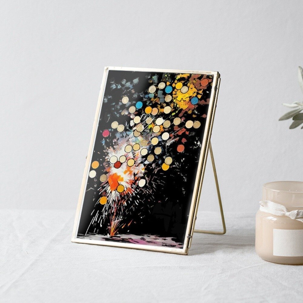 炫彩夜光刮畫 躍鹿 DIY手作組 刮刮畫 紓壓療癒 蝴蝶 熱氣球 煙火 創意禮物 居家佈置 成人減壓刮畫 節日禮物 送禮-圖片-5