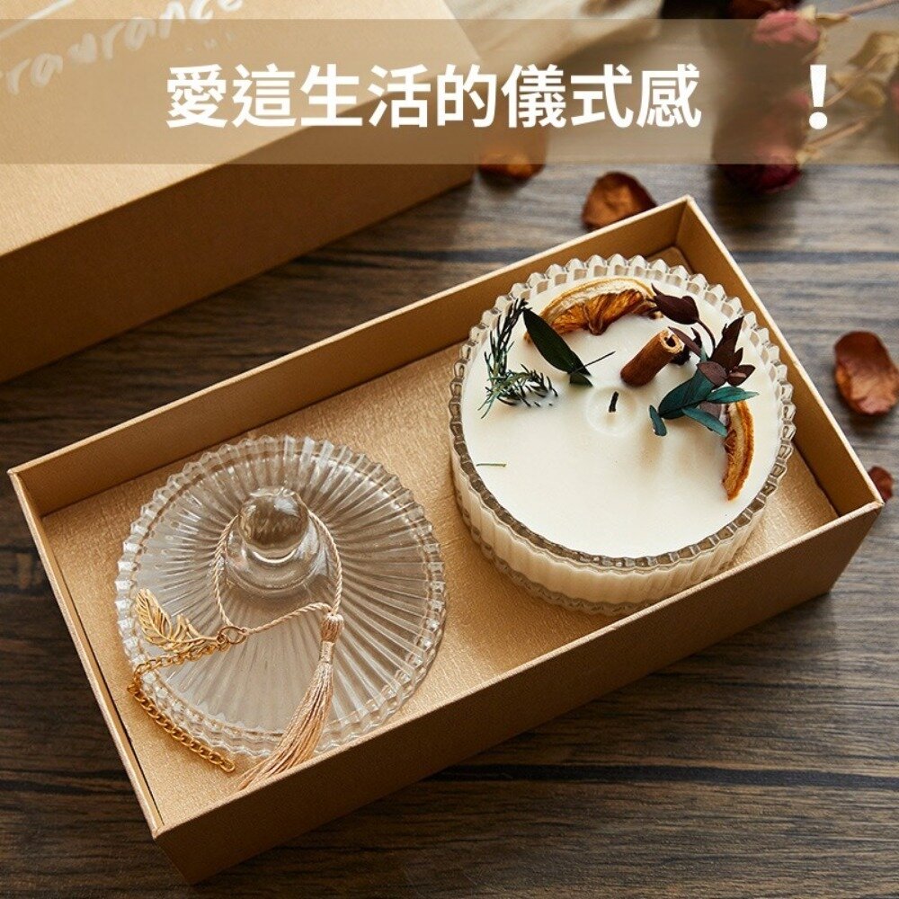 永生香皂花香薰蠟燭玻璃杯禮盒 香氛禮盒 精油蠟燭 香氛擴香 永生花 芳療紓壓 居家香氛 送禮-圖片-1