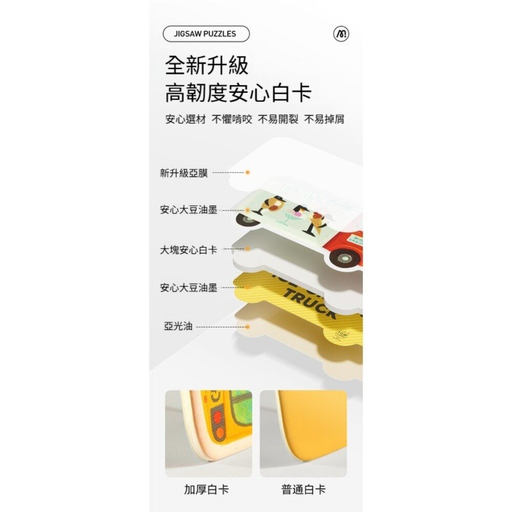 mideer兒童藝術拼圖 拼圖玩具 益智玩具 大塊拼圖 入門拼圖 禮盒包裝 送禮首選 送禮-圖片-2