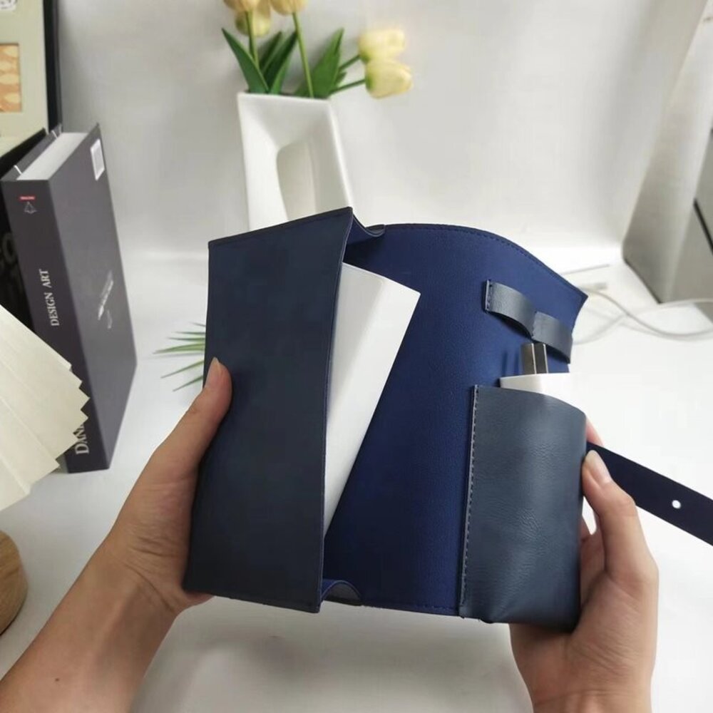 3C線材收納包 PU皮質 充電線收納 3C配件 手機配件 數據線收納 辦公小物 居家整理 送禮-圖片-3