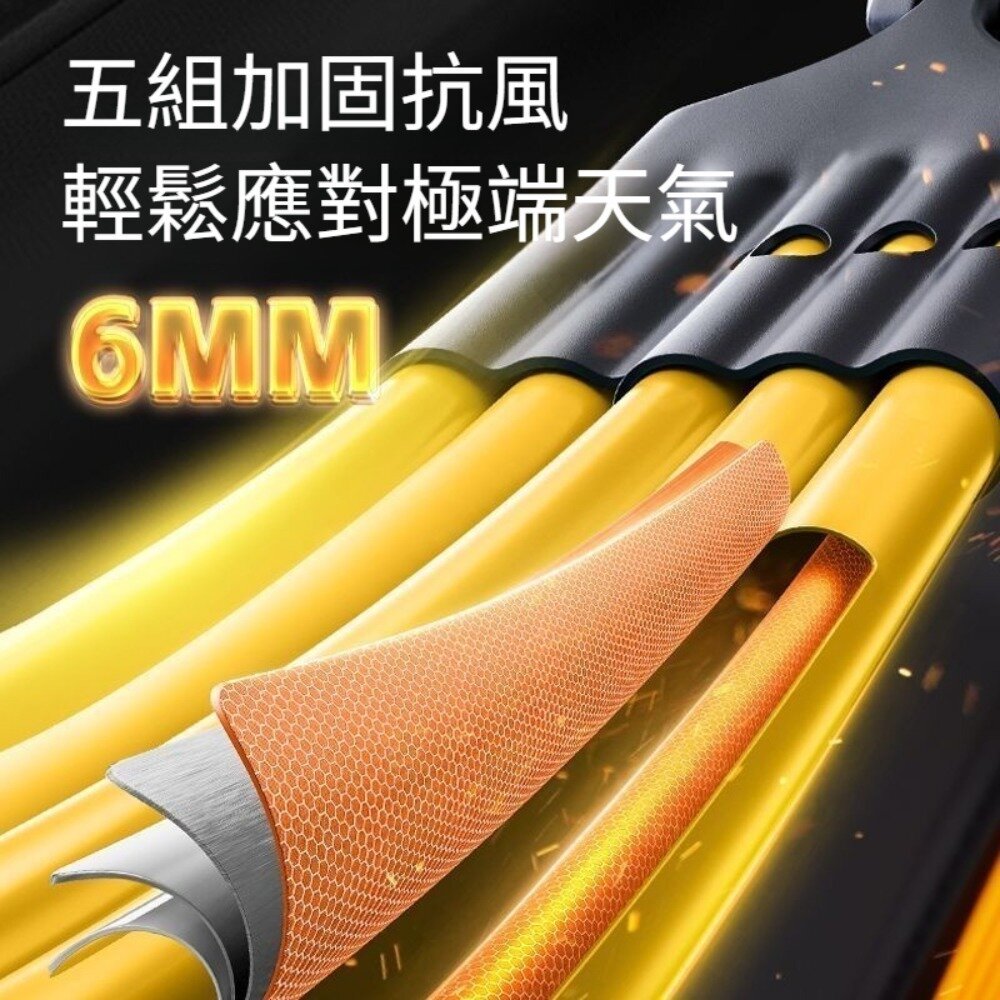 雙龍骨反向自動傘 車用反向傘 雙龍骨 反向自動傘 車用傘 黑膠碰擊布 便携耐用不反光 送禮-圖片-3