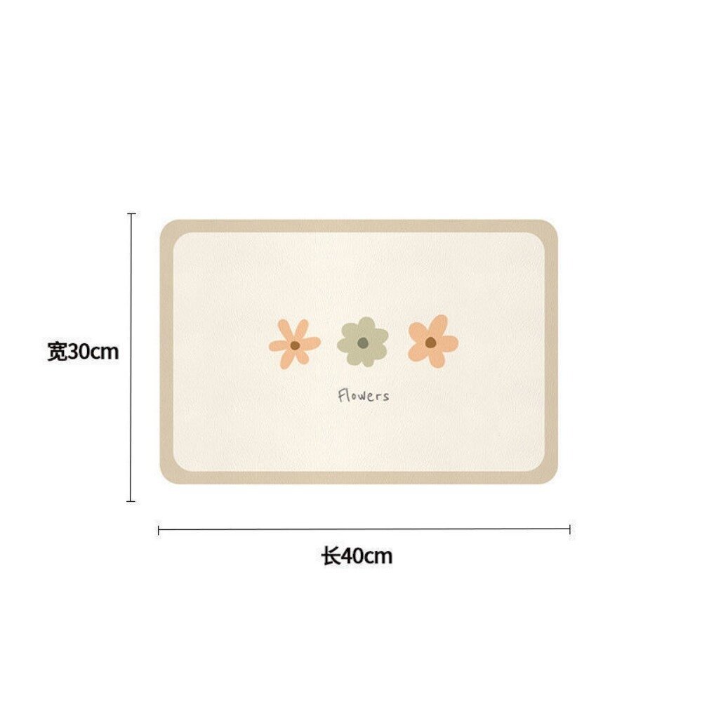 北歐花朵餐桌墊 防水防油 隔熱碗碟碗墊 家用餐具墊 送禮-圖片-4