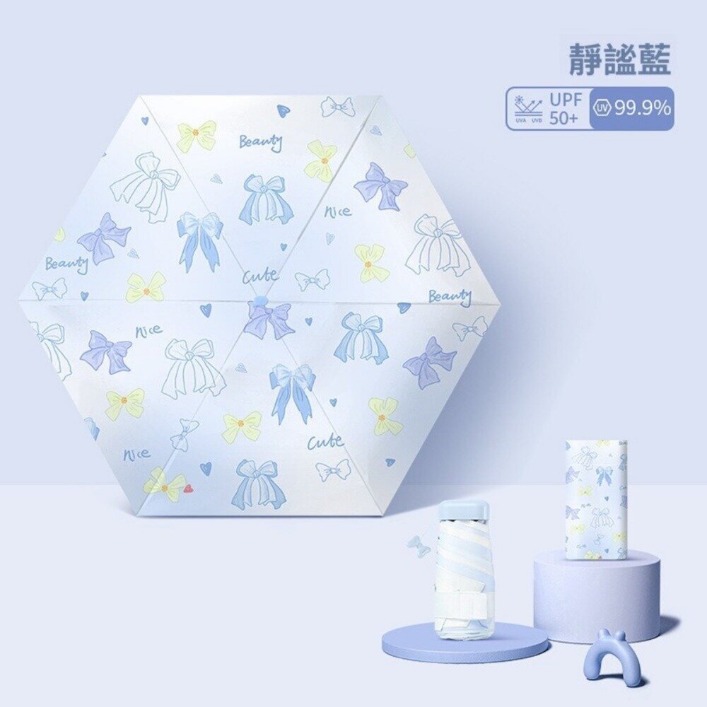 自然彩繪迷你口袋傘 迷你油畫傘 五摺傘 晴雨傘 防曬黑膠傘 輕量傘 抗風傘 掌心傘 送禮-圖片-10