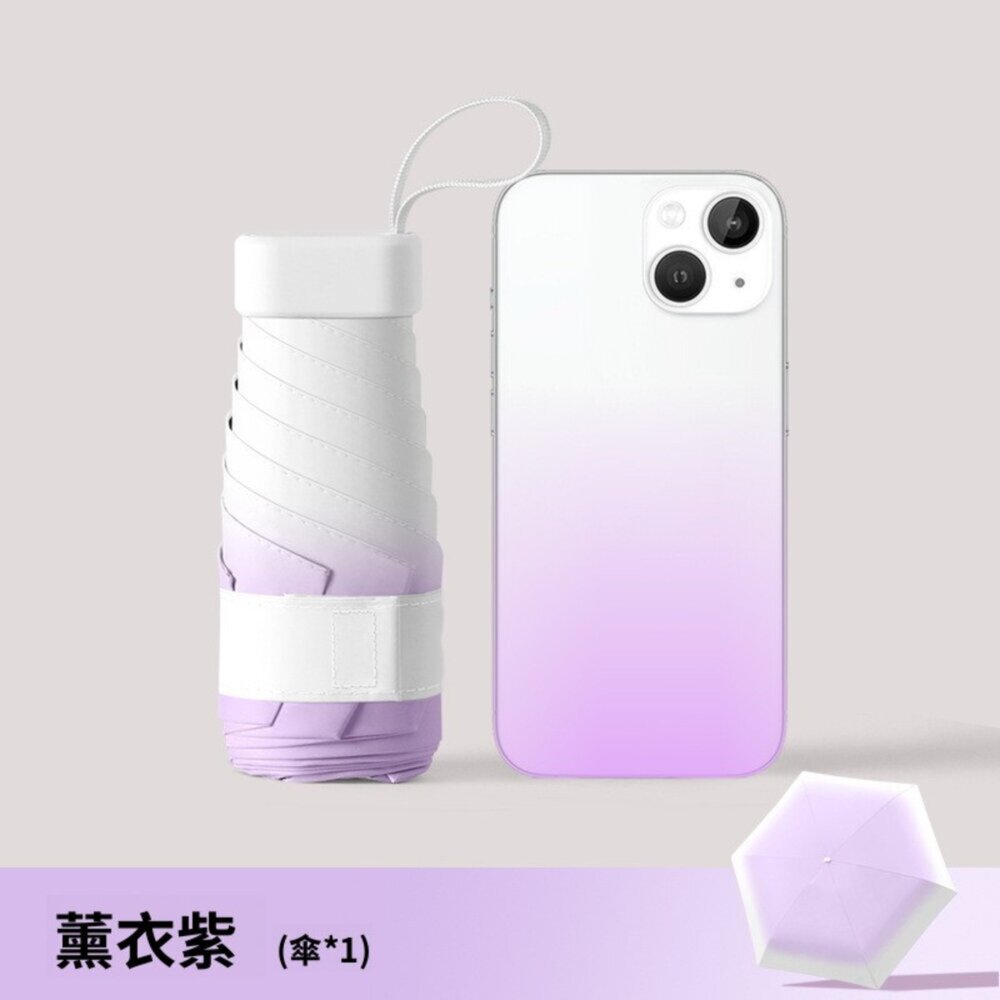 自然彩繪迷你口袋傘 迷你油畫傘 五摺傘 晴雨傘 防曬黑膠傘 輕量傘 抗風傘 掌心傘 送禮-圖片-11