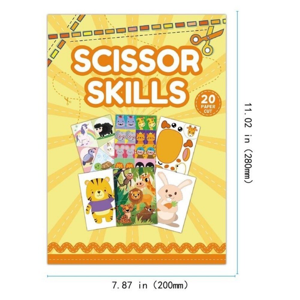 卡通趣味兒童剪紙書 兒童剪紙書 幼兒園手工DIY 親子互動 益智啟蒙玩具 卡通趣味 手工材料 兒童玩具 送禮-圖片-4
