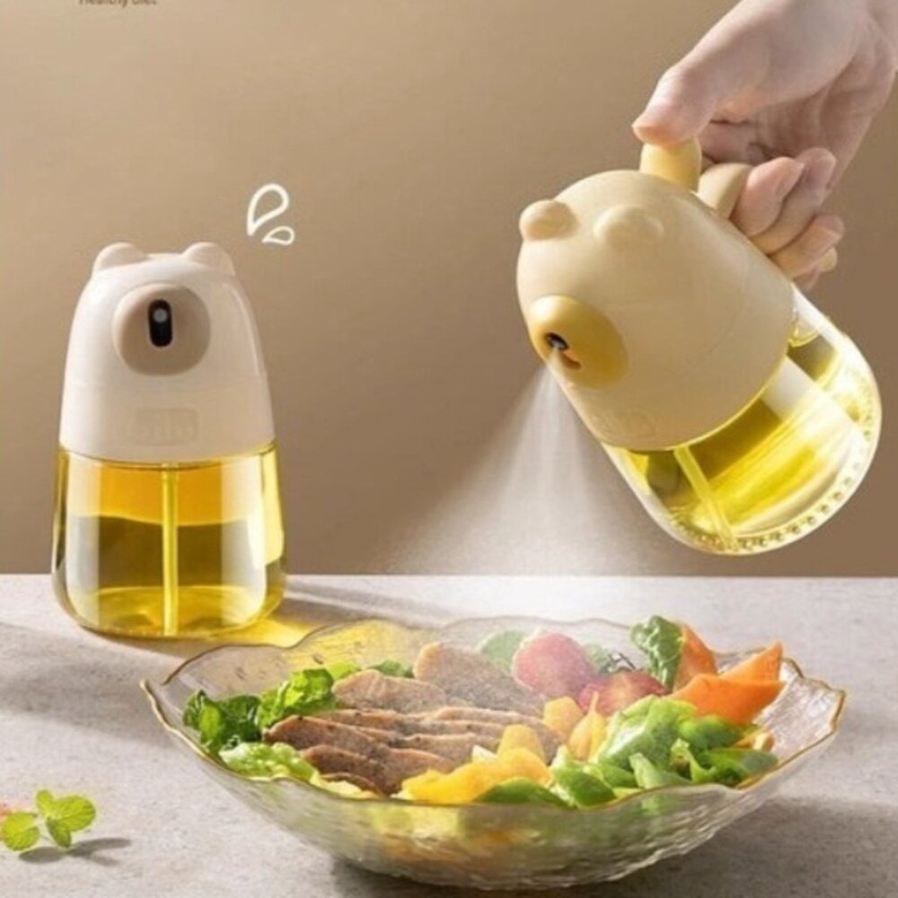 噴倒兩用玻璃噴油瓶 小熊噴油瓶 廚房用品 定量控油 健康飲食 輕食控油 噴霧均勻 防漏設計 送禮-圖片-10