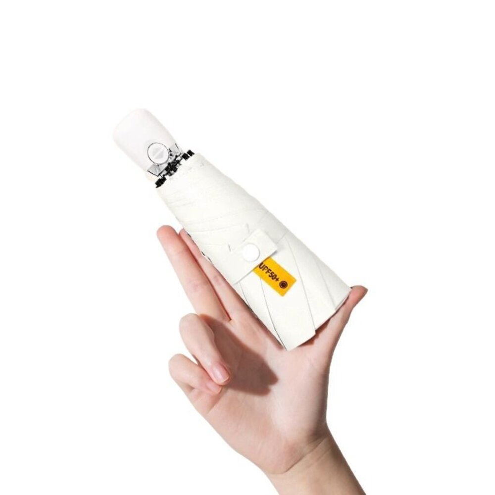 五折迷你自動傘 折疊黑膠晴雨傘 兩用迷你便攜雨傘 防曬 防紫外線 遮陽 太陽傘 送禮-圖片-1