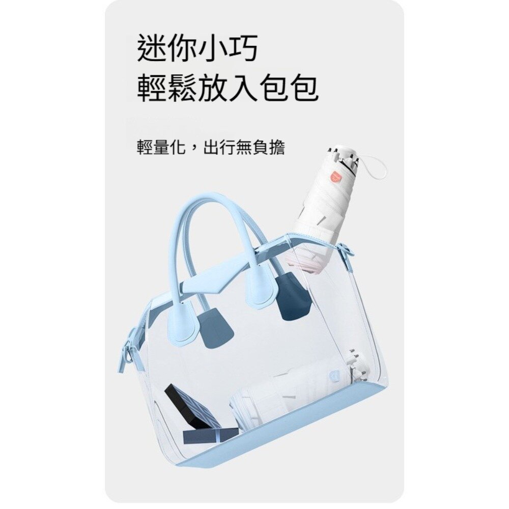 魔術藏手柄五折傘 MINI 漸變晴雨兩用傘 防曬傘 輕巧便攜 魔術手柄 防風傘 防紫外線 送禮-圖片-7