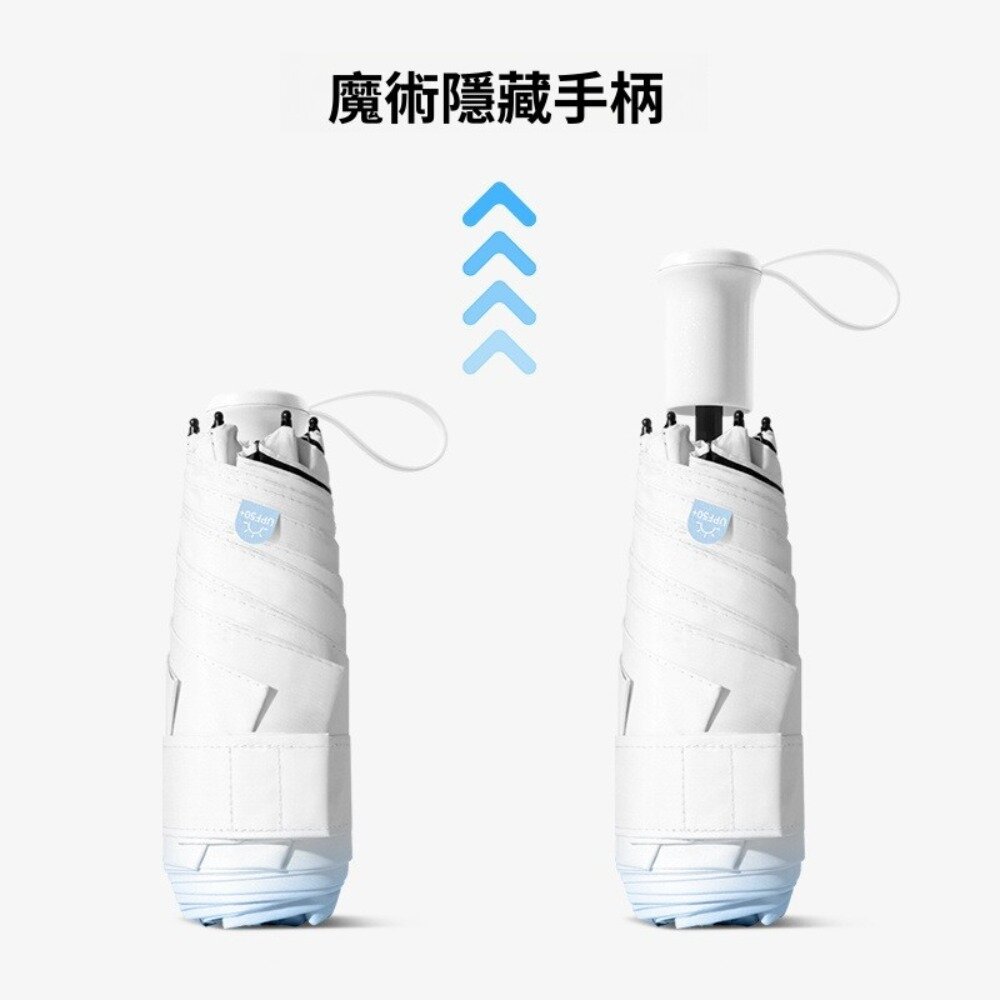250805-00001-魔術藏手柄五折傘 MINI 漸變晴雨兩用傘 防曬傘 輕巧便攜 魔術手柄 防風傘 防紫外線 送禮