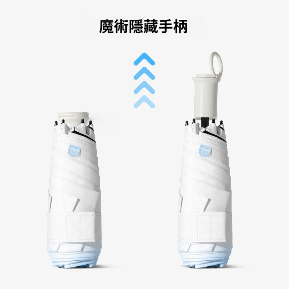 250805-00001-魔術藏手柄五折傘 MINI 漸變晴雨兩用傘 防曬傘 輕巧便攜 魔術手柄 防風傘 防紫外線 送禮