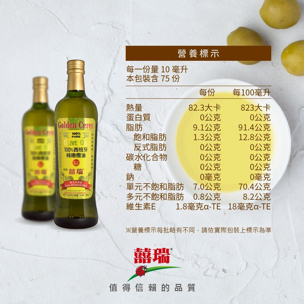 囍瑞BIOES>西班牙純級橄欖油750ml 健康食用油 進口橄欖油 發煙點210°C 煎炒炸烤適用 油嘴設計 送禮-圖片-7
