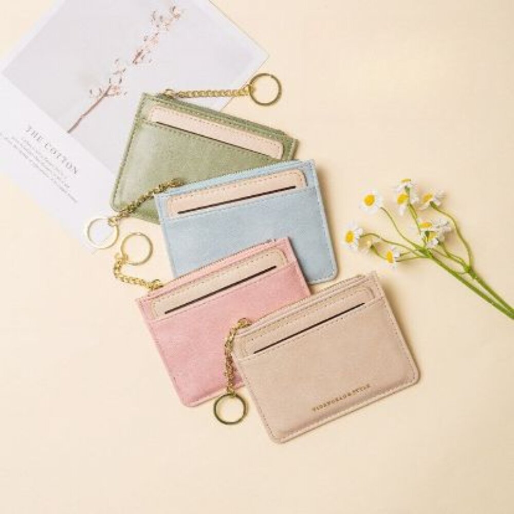 多功能皮革卡夾零錢包 可拆卸兩用錢包卡包 女用錢包 多功能小錢包 零錢包 cardbag 輕巧 時尚 送禮 封面照片
