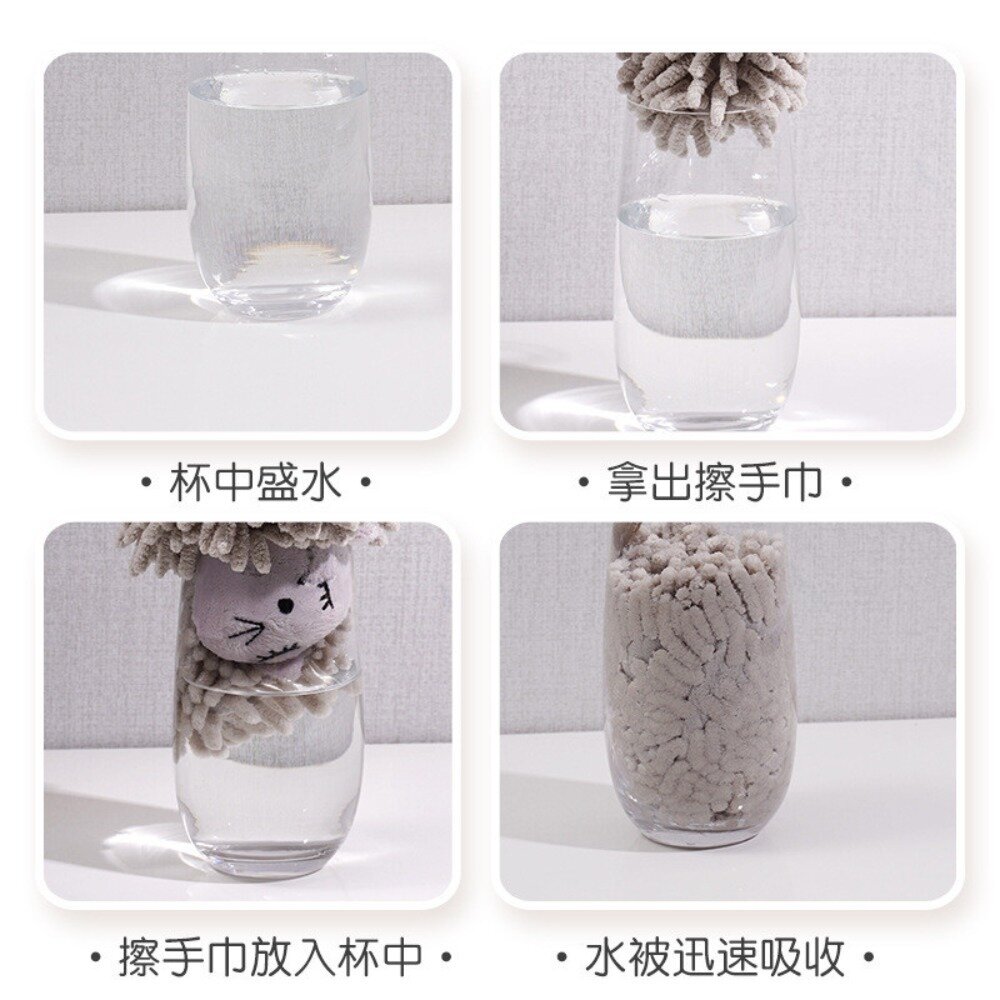 卡通強吸水擦手巾 動物頭擦手巾 廚房掛式擦手巾 卡通擦手巾 強吸水擦手巾 送禮-圖片-8