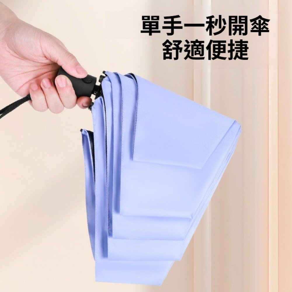 安全防回彈超輕自動傘 羽毛傘 防曬傘 摺疊傘 超輕纖維傘 遮陽傘 晴雨傘 送禮-圖片-6