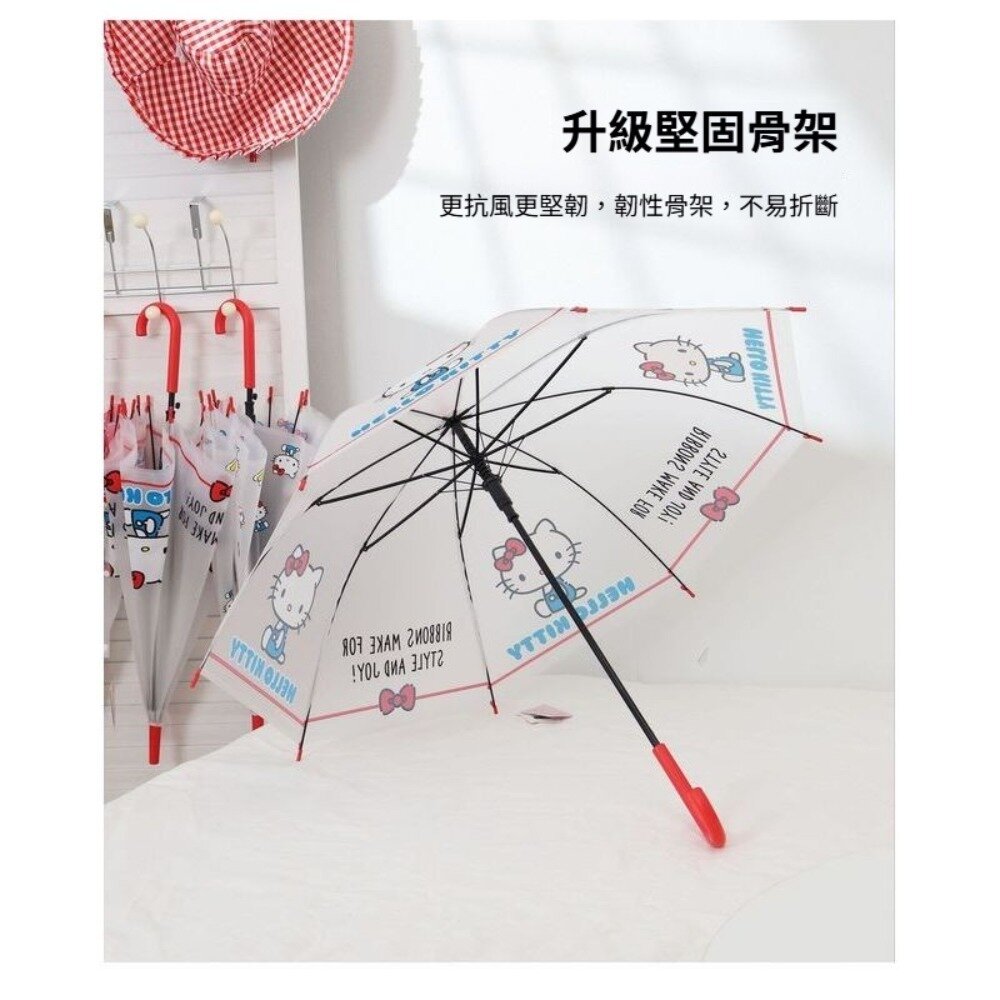 三麗鷗長柄傘 雨傘 兒童雨傘 學生傘 凱蒂貓 玉桂狗 蠟筆小新 可愛雨傘 平行輸入 送禮-圖片-2