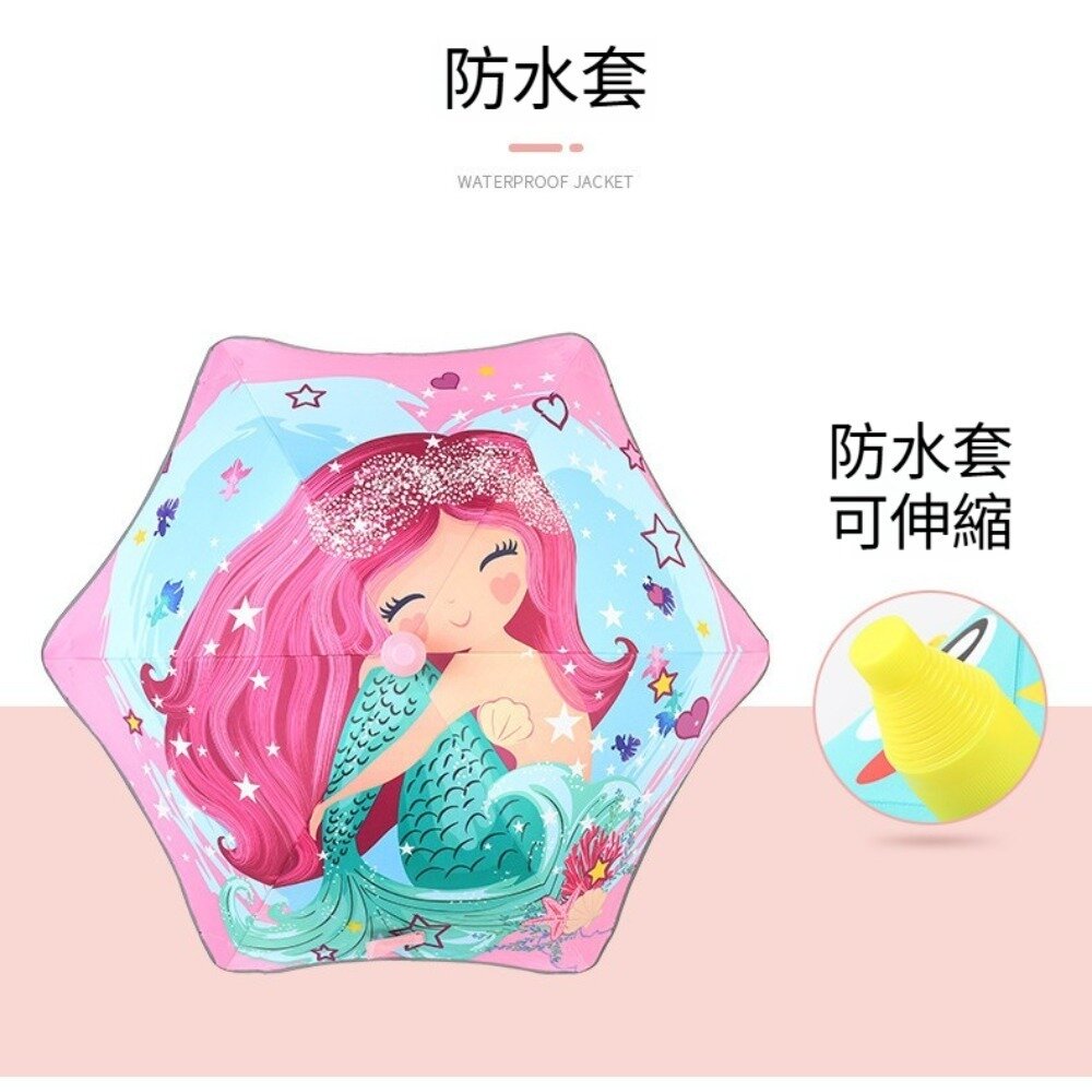 圓角反光防水套兒童雨傘 圓角防戳兒童雨傘 兒童雨傘 晴雨傘 冰淇淋 禮物 送禮 送禮-圖片-6