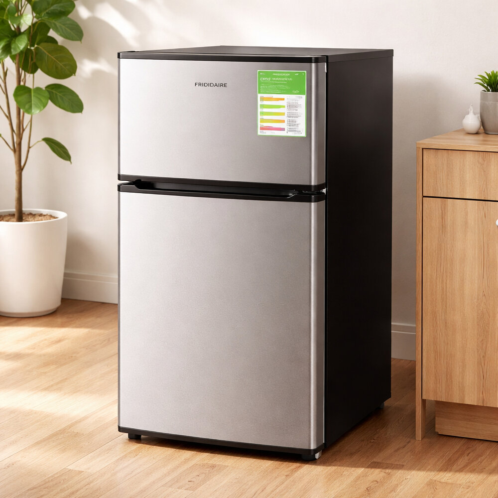 260223-00002-富及第90L節能雙門小冰箱 1級省電 Frigidaire 宿舍冰箱 租房子冰箱 飯店民宿 二手福利品 送禮