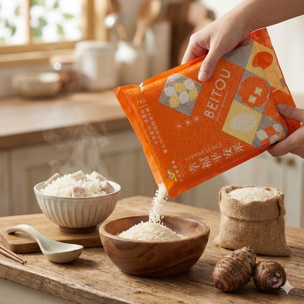 稀有北投關渡芋頭香米 台北在地最後稻田 北投農會關渡米 幸福平安米 台灣米 無農藥米 永續友善 送禮-圖片-3