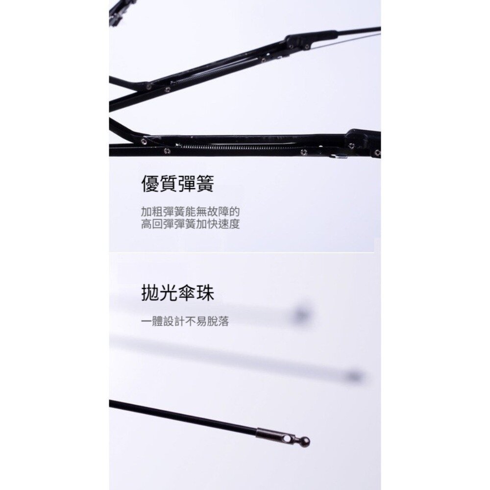 韓式時尚透明三折傘 自動開合雨傘 透明雨傘 摺疊傘 雨具 透明 防風 櫻花 雛菊 送禮-圖片-5