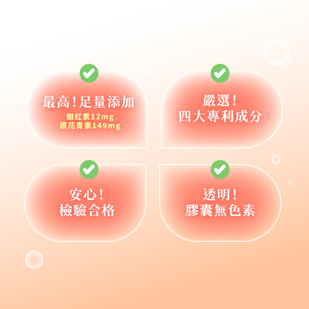 【益菓保】四合一紅藻萃取蝦紅素魚油EX 30顆/盒 蝦紅素葡萄籽 膠囊 保健食品 晶亮水潤 日常照護 送禮-圖片-2