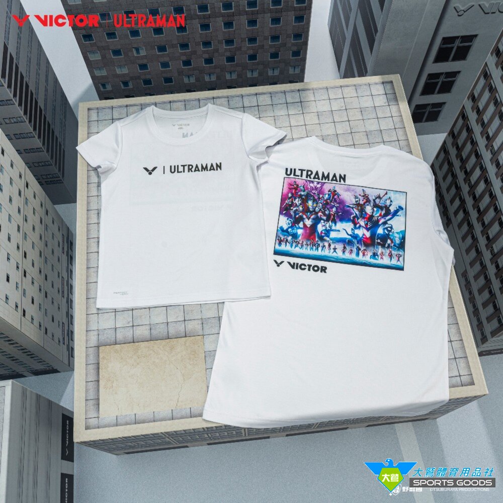 250606092721 - 超人力霸王 聯名 勝利 VICTOR x ULTRAMAN T-501UTM T-501JRUTM 聯名針織T恤 針織童T恤