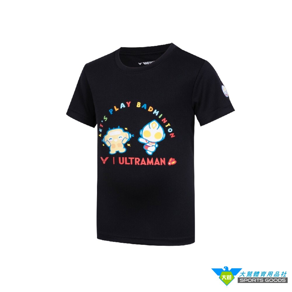 超人力霸王 聯名 勝利 VICTOR x ULTRAMAN T-504UTM T-504JRUTM 聯名針織T恤 針織童-圖片-1
