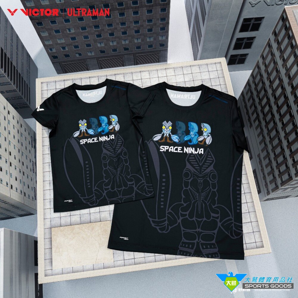 超人力霸王聯名勝利VICTORxULTRAMANT-514UTMT-514JRUTM聯名針織T恤針織童