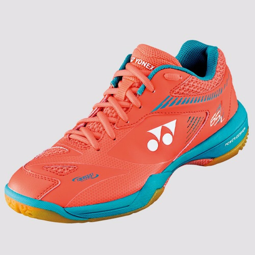 4932844205-[大鷲體育]YONEX SHB-65Z2L 羽球鞋(女款)(橘/湖水綠)