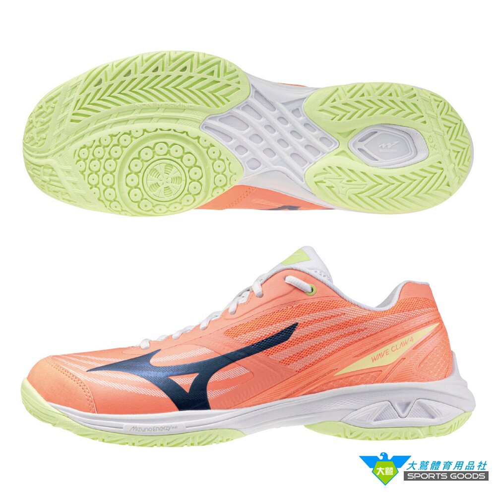 MIZUNO美津濃71GA264313WAVECLAW4羽球鞋寬楦
