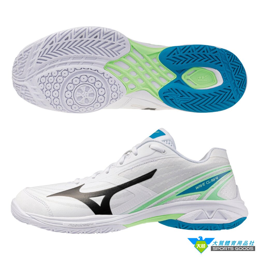  MIZUNO 美津濃 71GA264314 WAVE CLAW 4 羽球鞋 寬楦