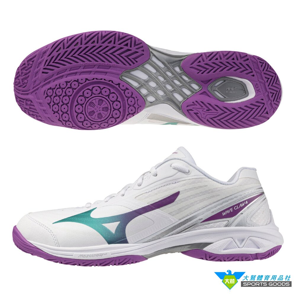  MIZUNO 美津濃 71GA264316 WAVE CLAW 4 羽球鞋 寬楦