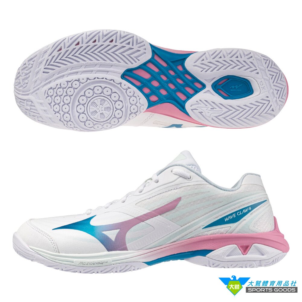  MIZUNO 美津濃 71GA264317 WAVE CLAW 4 羽球鞋 寬楦